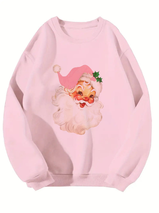 Pink Santa Sweatshirt